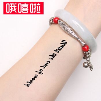 笑脸卡刺青字母梵文藏文飞燕防水防汗纹身贴纸遮疤痕遮瑕贴纸梵文o014