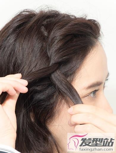 适合短发的刘海扎发步骤 刘海扎上去的发型甜度翻倍