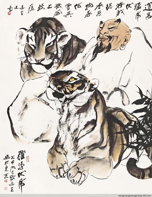 【转载】张近生画虎作品欣赏
