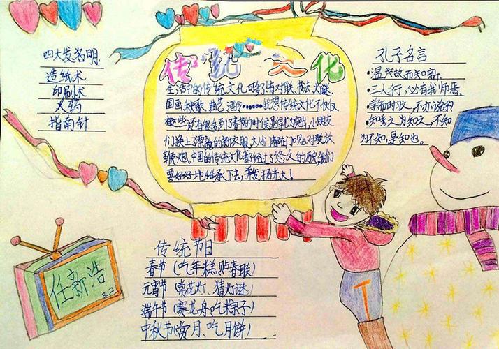 丰富多彩的文化手抄报