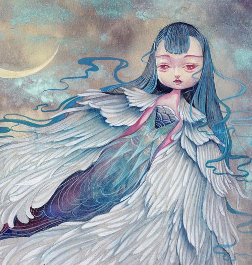《羽人》摘自 《山海经·海.