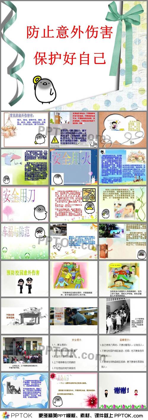 防止意外伤害主题班会ppt