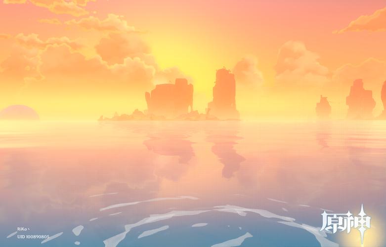 原神up主激励计划##原神海岛风景# 真的太美了好8