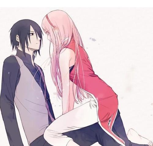 火影:佐助和小樱在一起的甜图,这样的场景,实在叫人