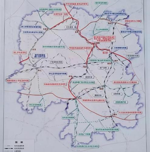 湖南铁路网规划图