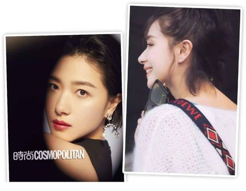 万茜的正脸与侧脸,拥有两种矛盾的视觉效果.