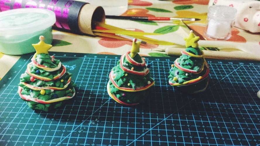 超轻粘土圣诞树