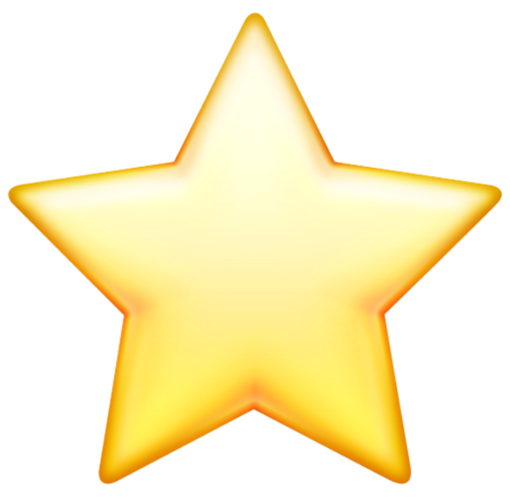 金黄色发光五角星图片