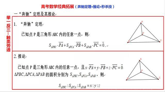三角形中一个非常神奇的向量定理