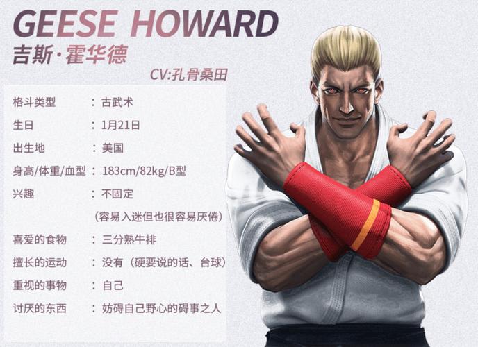 拳皇世界吉斯霍华德 拳皇世界吉斯霍华德角色介绍