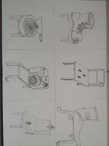 图形创意设计.椅子.空间