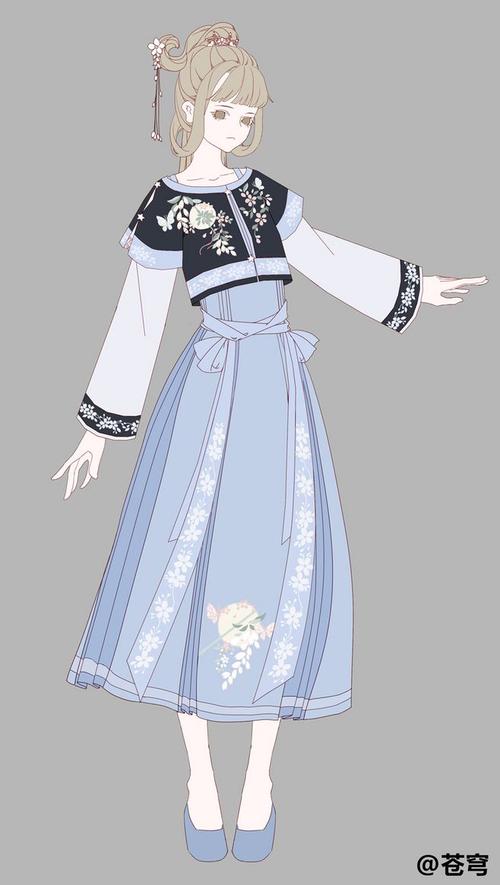 现代中国风男装女装平面设计效果图