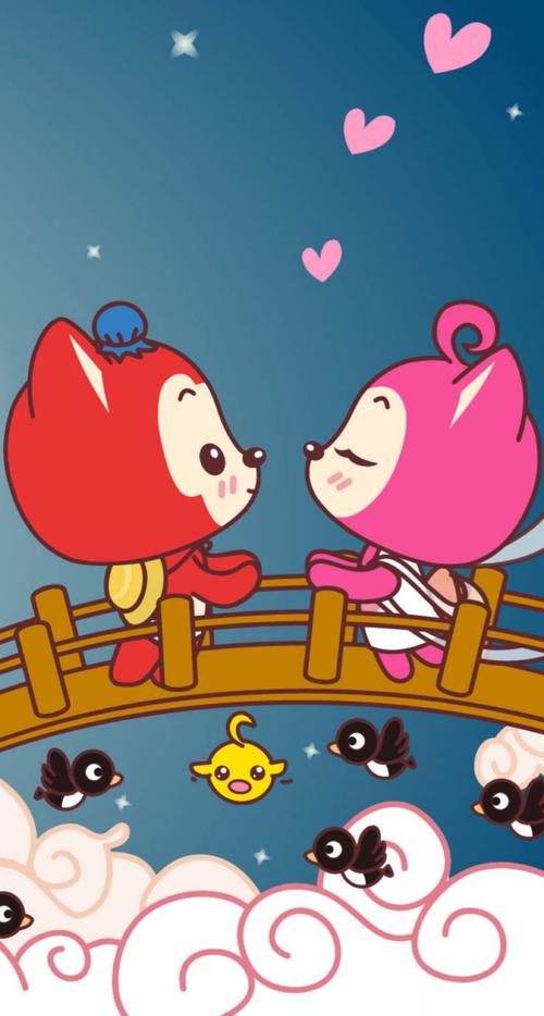 阿狸和桃子 iphone6壁纸-40