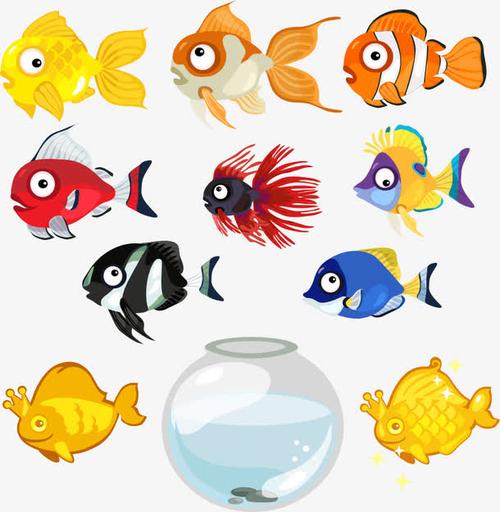 关键词 : 彩色金鱼,金鱼,卡通金鱼,矢量金鱼,鱼缸