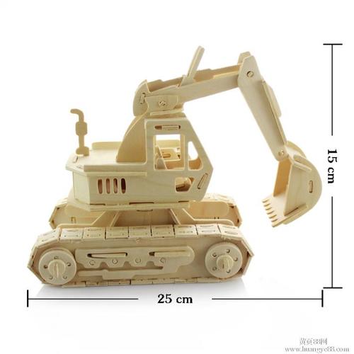 挖掘机工程车3d立体拼图儿童成人益智玩具详细介绍