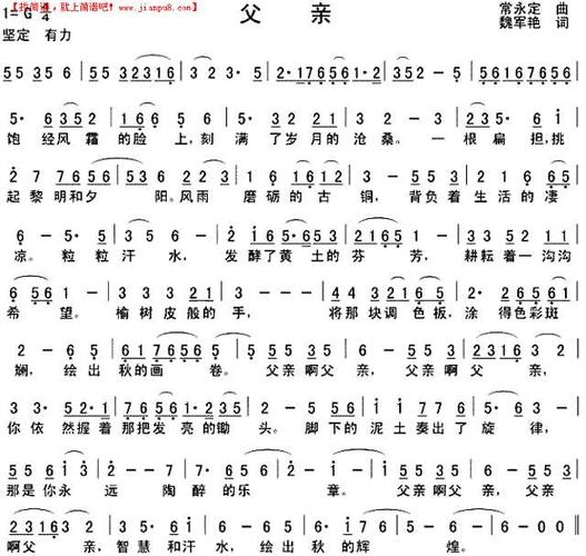 《父亲》简谱