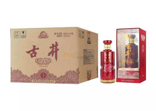 50°古井四连冠酒(红瓶)