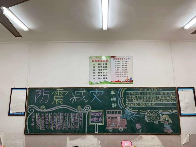 三年级组防震减灾黑板报