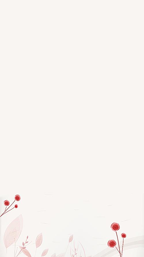 淡雅红色文艺h5背景图片