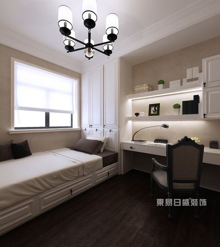 美式乡村 - 中铁国际美式风格次卧装修效果图