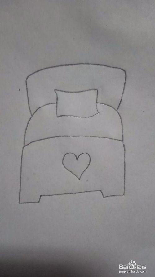 寝室床位简笔画