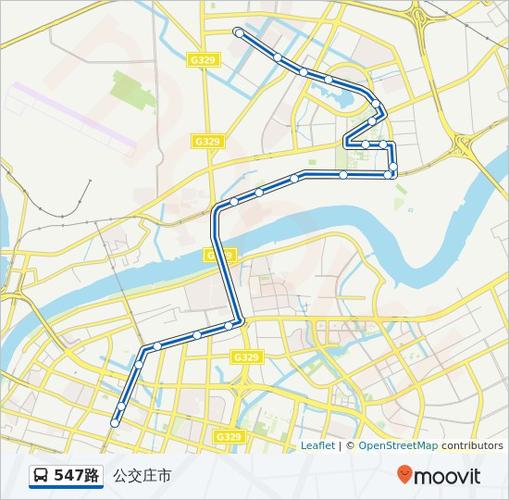 547路路线:日程,站点和地图-公交庄市