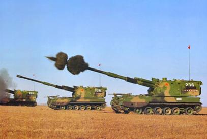 主力装备,包括05式155毫米履带自行加榴炮,003 式300毫米远程火箭炮