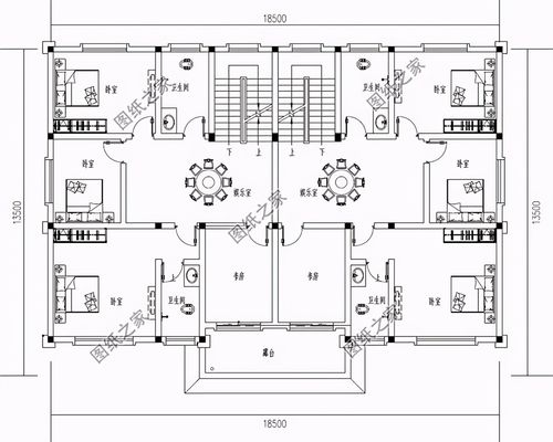 个户110平米左右的双拼别墅图,你还和兄弟等什么呢?