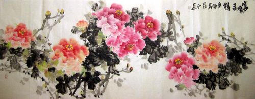 33gzga 小六尺牡丹 . 罗雨 . 家 实力派画 墨香斋
