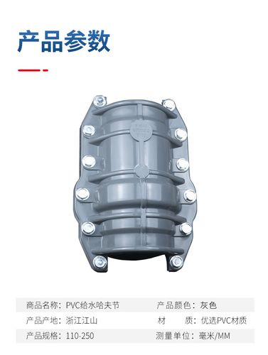 pvc哈夫节给水管件抢修复节快接堵补漏双接头厂家直销量大优惠