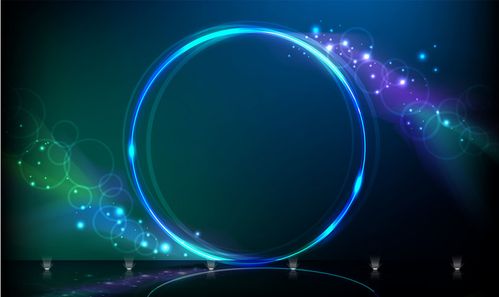 商务科技感光点圆环光线背景素材