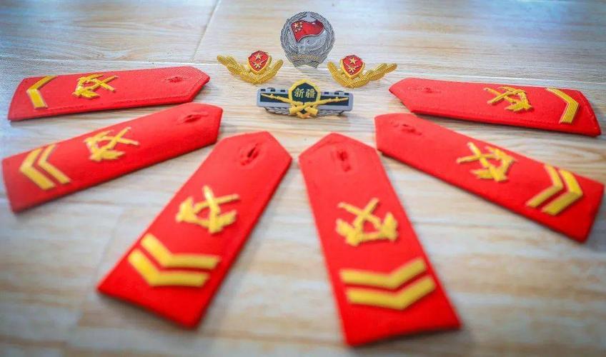 八年十二年十六年退伍季红肩章的印记