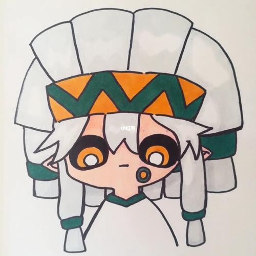 又画了一张帕洛斯哒,应该比上次好一点_帕洛怎么样_凹凸世界_马克笔