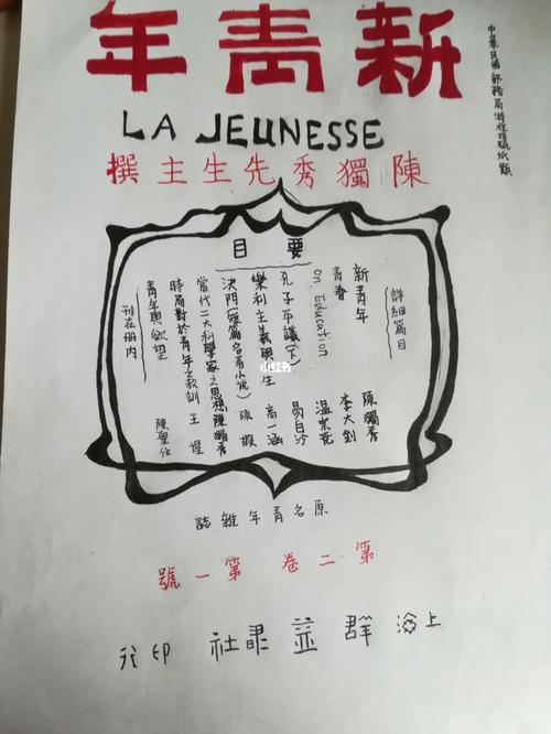 手绘《新青年》_手绘_觉醒年代_文化_绘画