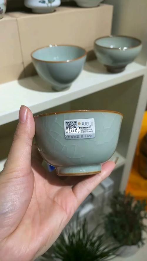 李善明老师粉青汝窑主人杯,自用收藏推荐._沐茗窑攻略