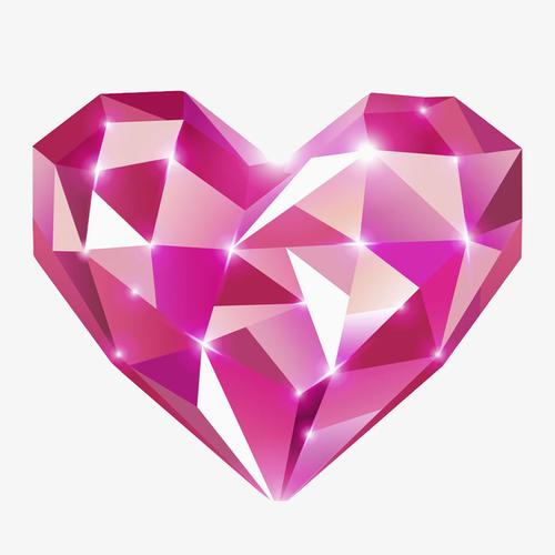 关键词 : 粉色的,卡通,爱心,水晶,插图,情人节装饰,创意