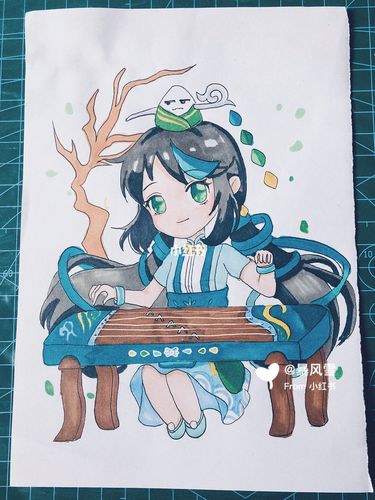 迷你世界动漫马克笔手绘 青玄_动漫_迷你_手绘_马克笔