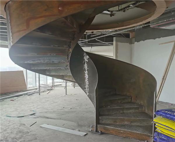 淮南钢结构旋转楼梯_样式新颖