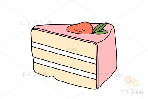 蛋糕简笔画画法