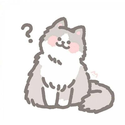 卡通猫咪头像超萌可爱 适合做头像的手绘猫咪图片