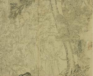 朱玉白描劫钵图卷