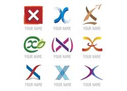 淘图网 矢量素材 标志图标 logo设计 彩色笔触字母logo设计