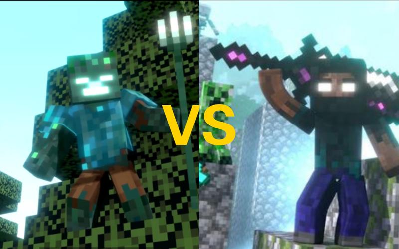 【我的世界】溺尸王 vs 蛇刃him,仇人之间的对决! ! !