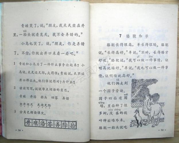 80后小学的回忆:课文《坐井观天》,满满的回忆