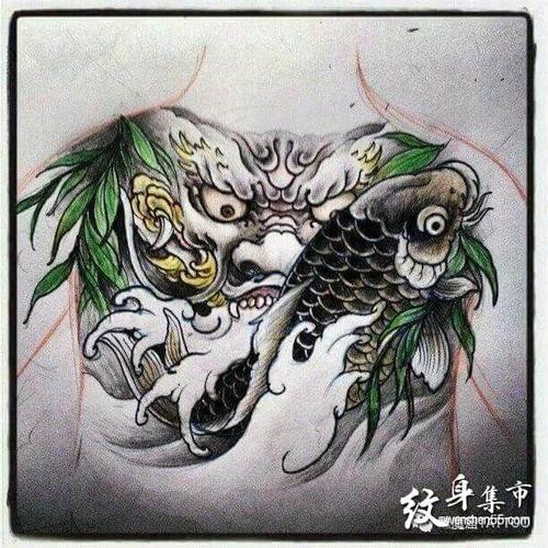 男士花胸纹身,男士花胸纹身手稿,男士花胸纹身手稿图案