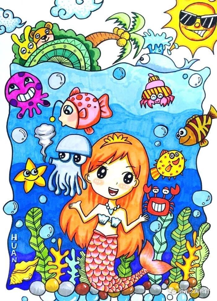 儿童画素材 | 奇妙的海底世界,画给你看