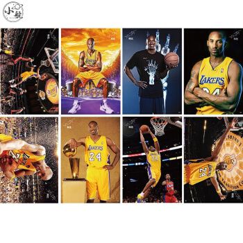 球星推荐科比海报贴墙壁纸周边湖人总nba篮球高清周边卧室贴纸库里