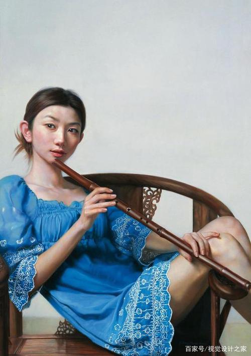 油画作品中的东方女性真实倾国倾城,艳若桃李,天生丽质