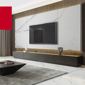 电视柜茶几组合现代简约落地柜客厅墙柜大小户型地台意式北欧轻奢搭配