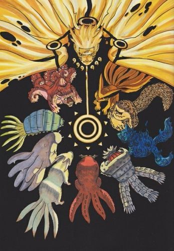 [萌翻]火影忍者卡通图片之火影忍者十只尾兽图片大全